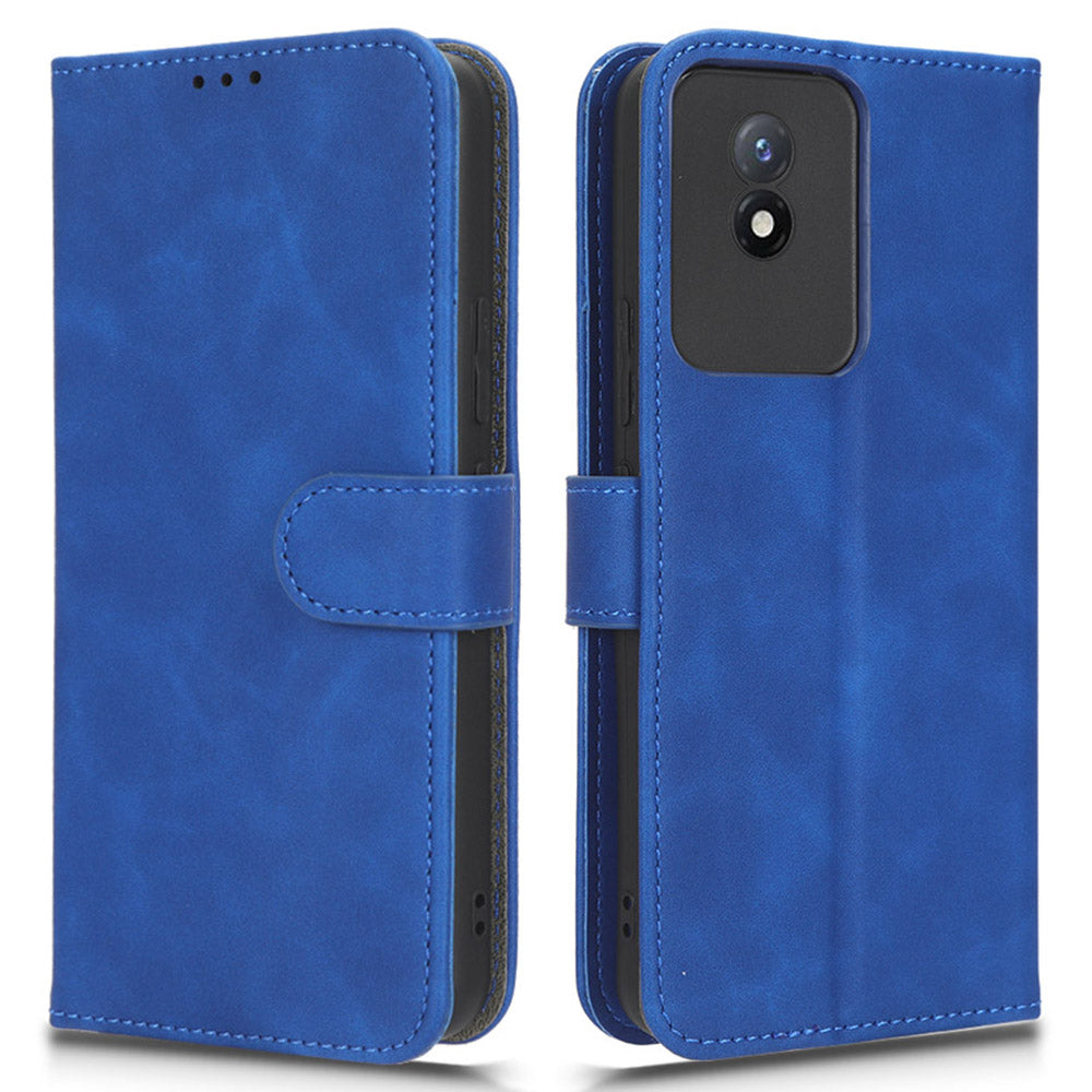 Flip Shell for vivo Y02 4G Skin-touch PU Phone Leather Case Wallet Stand Cell Phone Cover Flip Shell for vivo Y02 4G Skin-touch PU Phone Leather Case Wallet Stand Cell Phone Cover